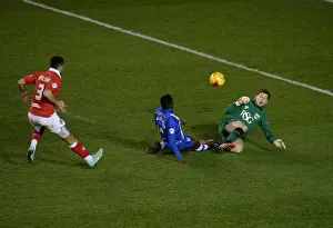 Framed Print : McGlashan Stuns Fielding: 1-1 Parity at Ashton Gate (Bristol City vs Gillingham, Johnstone's Paint Trophy Southern Area Final) Framed Print : McGlashan Stuns Fielding: 1-1 Parity at Ashton Gate (Bristol City vs Gillingham, Johnstone's Paint Trophy Southern Area Final)