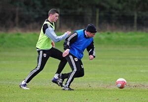Training 10-1-12 Collection: McInnes vs. Wilson: A Training Face-Off at Memorial Stadium - Derek McInnes Goes Head-to-Head with