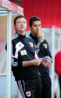 Bristol City U21s V Brentford U21s Prints: McStay and Russell Lead: Bristol City U21s vs Brentford U21s