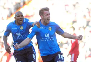 Bristol City V Leeds United Prints: Michael Tonge's Stunner: A Championship Goal for the Ages - Bristol City vs Leeds United