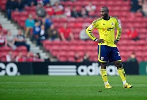 Images Dated 24th March 2012: Middlesbrough vs. Bristol City: Andre Amougou in Action at Riverside Stadium (24/03/2012)