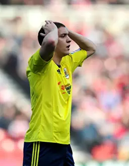 Middlesbrough vs. Bristol City: Hogan Ephraim in Action at Riverside Stadium, 2012
