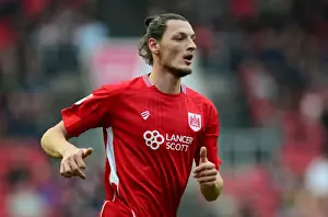 Bristol City V Fleetwood Town Prints: Milan Djuric in Action: FA Cup Third Round - Bristol City vs Fleetwood Town