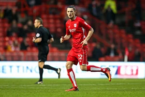 Images Dated 7th January 2017: Milan Djuric of Bristol City Ponders Next Move at Ashton Gate Stadium during FA Cup Third Round