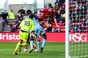 Bristol City V Rotherham United Prints: Milan Djuric Scores the Opener: Bristol City vs Rotherham United, 2017