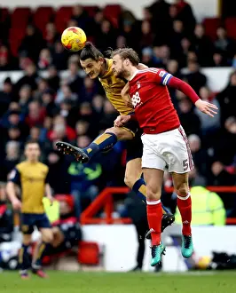 Milan Djuric vs. Matthew Mills: Heading Battle at The City Ground - Nottingham Forest vs
