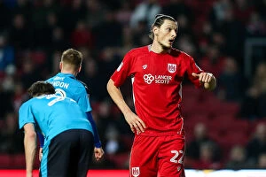 Images Dated 7th January 2017: Milan Djuric's Frustration: Bristol City vs Fleetwood Town, FA Cup Third Round Proper