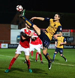 Fleetwood Town V Bristol City Prints: Milan Djuric's Stretch for Goal: Fleetwood Town vs. Bristol City FA Cup Replay