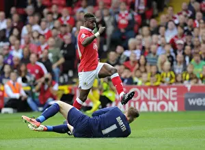 Bristol City V MK Dons Prints: Milton Keynes Dons David Martin Denies Kieran Agard: Bristol City vs MK Dons, 2014