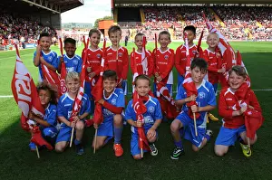 Bristol City V Colchester United Prints: Milton Nomads Flagbearers at Ashton Gate: Bristol City vs Colchester United