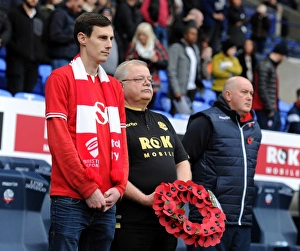 Framed Print : Minute of Silence: Bolton Wanderers vs. Bristol City, Sky Bet Championship (November 7, 2015)