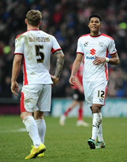 MK Dons V Bristol City Prints: MK Dons vs. Bristol City: A Battle at Stadium MK, February 7, 2015