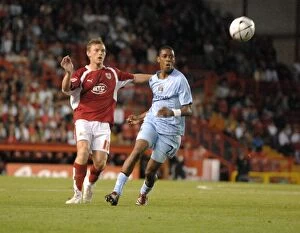 Images Dated 30th August 2007: A Moment of Intensity: Brian Wilson vs Manchester City
