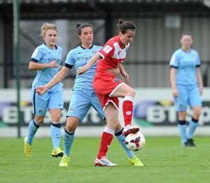 Images Dated 28th September 2014: Natalia Pablos Sanchon in Action: Bristol Academy Women vs Manchester City Women