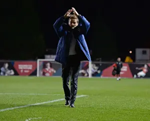 Neal Ardley Applauding AFC Wimbledon Fans at Ashton Gate