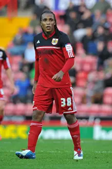 Neil Danns in Action: Championship Showdown - Bristol City vs. Blackpool (November 17, 2012)