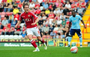 Bristol City V Hull City Prints: Neil Kilkenny in Action: Championship Showdown between Bristol City and Hull City at Ashton Gate Stadium (September 24)