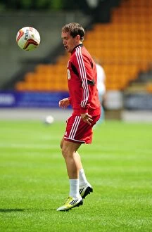 Images Dated 28th July 2012: Neil Kilkenny in Action for Bristol City against St Johnstone at McDiarmid Park (2012)