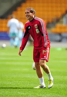 St Johnstone V Bristol City Prints: Neil Kilkenny in Action at McDiarmid Park: Pre-Season Friendly between St Johnstone and Bristol City