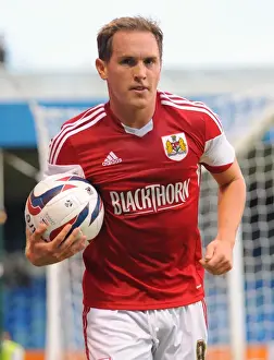 Gillingham V Bristol City Prints: Neil Kilkenny of Bristol City in Action against Gillingham at Priestfield Stadium, 2013
