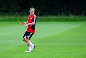 Images Dated 4th July 2011: Neil Kilkenny: Bristol City's Focused Player Gears Up for Pre-Season Training