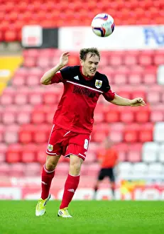 Bristol City U21s V Brentford U21s Prints: Neil Kilkenny Scores: Thrilling Moment as Bristol City U21s Take on Brentford U21s at Ashton Gate