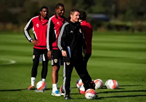 Derek McInnes Prints: New Assistant Manager Tony Docherty Begins Training with Bristol City in the Championship - October 2011