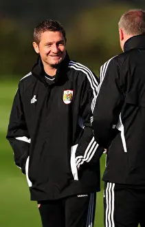 Derek McInnes Prints: New Assistant Manager Tony Docherty Begins Training with Bristol City Football Club at Ashton Gate Stadium