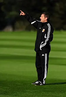 Derek McInnes Prints: New Assistant Manager Tony Docherty Kicks Off Training with Bristol City Football Club at Ashton Gate Stadium