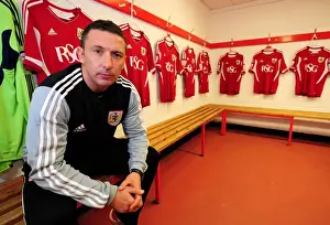 Derek McInnes Prints: New Manager Derek McInnes at Ashton Gate Stadium: Bristol City's Championship Football Debut (2011)