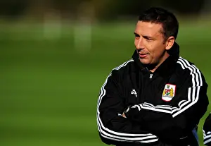 Derek McInnes Prints: New Manager Derek McInnes Begins Training at Ashton Gate Stadium with Bristol City (October 2011)