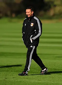 Derek McInnes Prints: New Manager Derek McInnes Begins Training at Ashton Gate Stadium with Bristol City (October 2011)