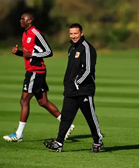 Derek McInnes Prints: New Manager Derek McInnes Begins Training with Bristol City at Ashton Gate Stadium (October 2011)