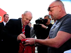 New Manager Steve Coppell Greets Ecstatic Bristol City Fans at Ashton Gate Stadium, 2010 (Championship Football)