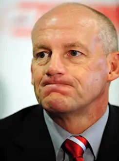 Manager Prints: New Manager Steve Coppell Kicks Off Championship Season at Ashton Gate Stadium (April 2010)