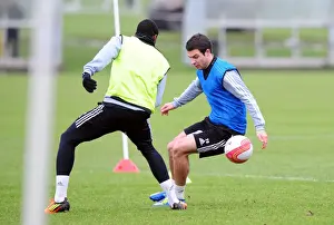 New Signing Richard Foster Training with Bristol City at Memorial Stadium (January 10)
