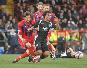 Framed Print : Nick Carle in Action: Crystal Palace vs. Bristol City Framed Print : Nick Carle in Action: Crystal Palace vs. Bristol City