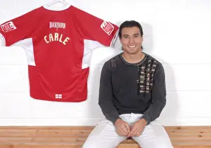 Nick Carle Prints: Nick Carle: A Beacon of Determination in Bristol City Football Club Colors