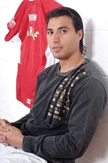 Images Dated 24th January 2008: Nick Carle: A Focused Portrait from Bristol City Football Club