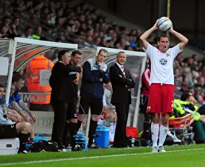 Nicky Hunt Throws for Bristol City in Championship Clash at Scunthorpe United, 11/09/2010