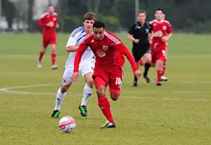 Bristol City Res V Swindon Res Prints: Nicky Maynard in Action: Bristol City vs Swindon Reserves