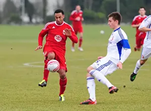 Bristol City Res V Swindon Res Prints: Nicky Maynard in Action: Bristol City vs Swindon Reserves