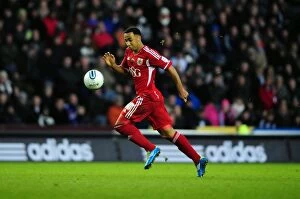 Images Dated 10th December 2011: Nicky Maynard of Bristol City in Action against Derby County, Championship Match, December 10, 2011