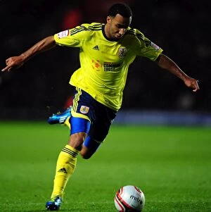 Images Dated 30th December 2011: Nicky Maynard of Bristol City in Championship Clash at Southampton's St Marys Stadium - 30/12/2011