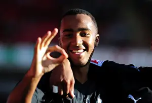 Barnsley V Bristol City Prints: Nicky Maynard celebrates scoring the opening goal for Bristol City