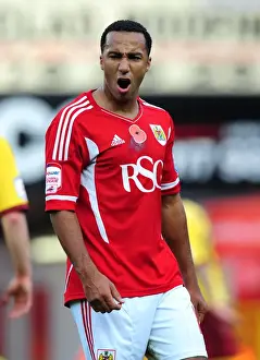 Bristol City V Burnley Prints: Nicky Maynard in Championship Action: Bristol City vs Burnley - 05/11/2011
