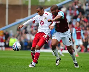 Framed Print : Nicky Maynard and Clarke Carlisle: A Rivalry Unfolds - Burnley vs. Bristol City Framed Print : Nicky Maynard and Clarke Carlisle: A Rivalry Unfolds - Burnley vs. Bristol City