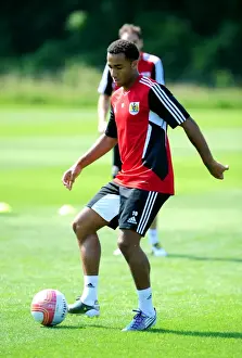 Nicky Maynard: Intense Concentration during Bristol City's Pre-Season Training