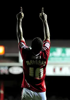 Bristol City V Southampton Prints: Nicky Maynard Scores Championship-Winning Goal for Bristol City vs