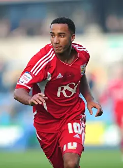 Millwall V Bristol City Prints: Nicky Maynard Scores Opening Goal for Bristol City against Millwall in Championship Match